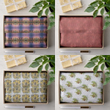 Gift Tissue Paper With Botanical Floral Designs 