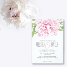 Watercolor Peony Floral with Grey Collection