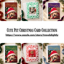 Cute Pet Christmas Card Collection