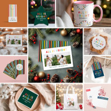 Modern minimal fun colourful rainbow all is bright