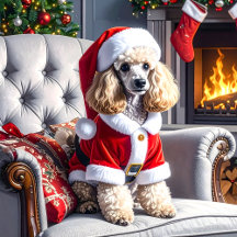 Santa Poodle