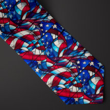 American Flags Neckties