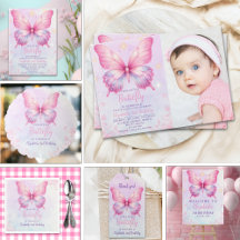 Little Pink Butterfly - Girls' Birthday