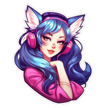 Sticker Enchanting Gaze