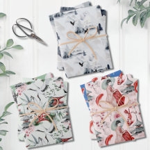 Watercolor Nature Theme Wrapping Paper
