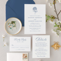 Classic Navy Hydrangea Wedding Collection