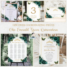 Chic Emerald Green Quinceañera 