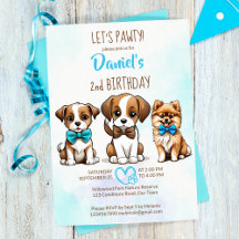 Puppy pawty boys birthday