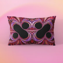 Abstract Purple Black Percent Sign Fractal