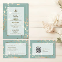 Luxury Sage Green Gold Islamic Wedding & Gifts