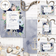 Rustic Floral Beach Nautical Wedding Suite