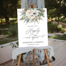 Rustic Winter Pinecone Wedding Collection