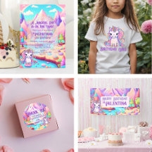 Magical Colorful Unicorn Girl's Birthday