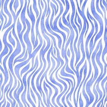 Animal Prints: Denim Blue Watercolor Zebra Pattern