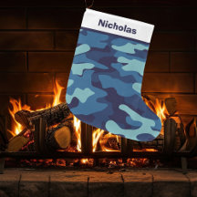 Blue Camouflage Customizable Gifts for Boys
