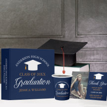 Navy Blue Graduation Party for Seniors