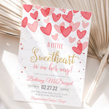 Sweetheart Baby Shower Valentine 