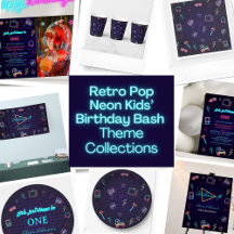 Retro Pop Neon Kids’ Birthday Bash Collections