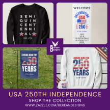 Patriotic USA 250th American Independence July 4th