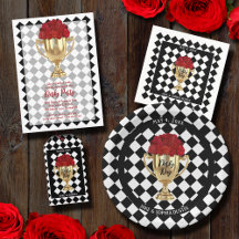 DERBY TROPHY AND ROSES ON DIAMOND CHECK COLLECTION