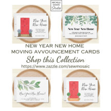 New Year New Home Moving Announcement Collection