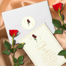 Ivory Gold Rose Wedding