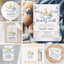 We can Bearly wait -  Cute Teddy Bear Baby Shower