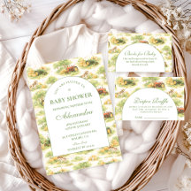 Vintage Farm Tractor Countryside Baby Shower