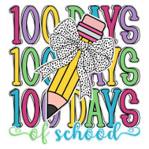Coquette Leopard Pencil Bow 100 Days Of School