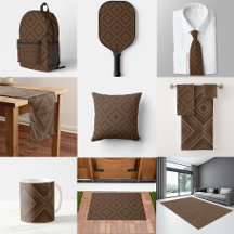 Earth Tone Hypnotic Diamond Modern Abstract Art 