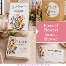 Pressed Flowers Bridal Shower