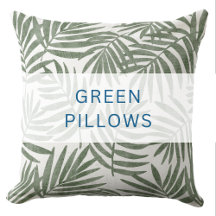 GREEN COASTAL THROW PILLOWS COLLECTION