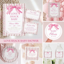 Coquette Pink Bow Baby Shower