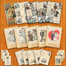 Vintage Retro Whimsical 50s Comic-Themed Wedding