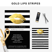 Matching items: Gold Lips Black White Stripes
