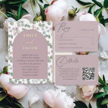 Romantic Watercolor Eucalyptus Wedding Collection