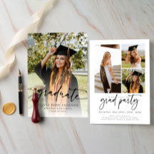 Trendy Modern Casual Photo Graduation