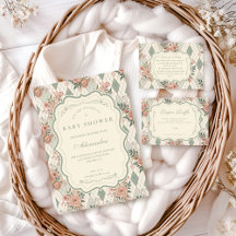 Vintage Garden Floral Baby Shower