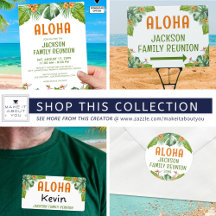 Family Reunion Tropical Aloha Palm Flowers