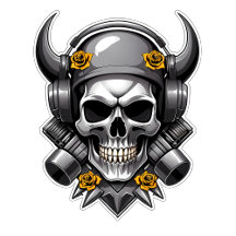 Grey Skulls T-Shirt Designs