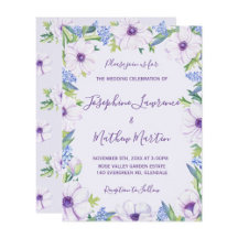 Purple Anemone Hyacinth Wedding Collection