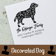 Dog Breed Decorated Rubber Stamps