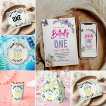 Whimsical Butterfly Garden 1st Birthday 