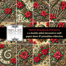 Clockwork Christmas: Festive Steampunk Poinsettia