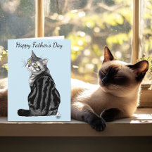 Father's Day Tabby Cat