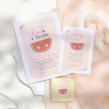 One In A Melon Girl First Birthday Party