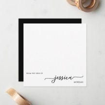 Modern chic simple note cards