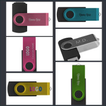Customizable USB Swivel Flash Drives