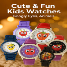 Cute & Fun Kids Watches – Googly Eyes & Animals