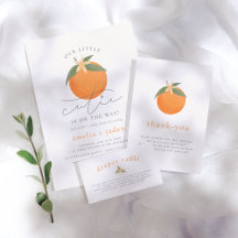 Little Cutie Orange Blossom Spring Baby Shower